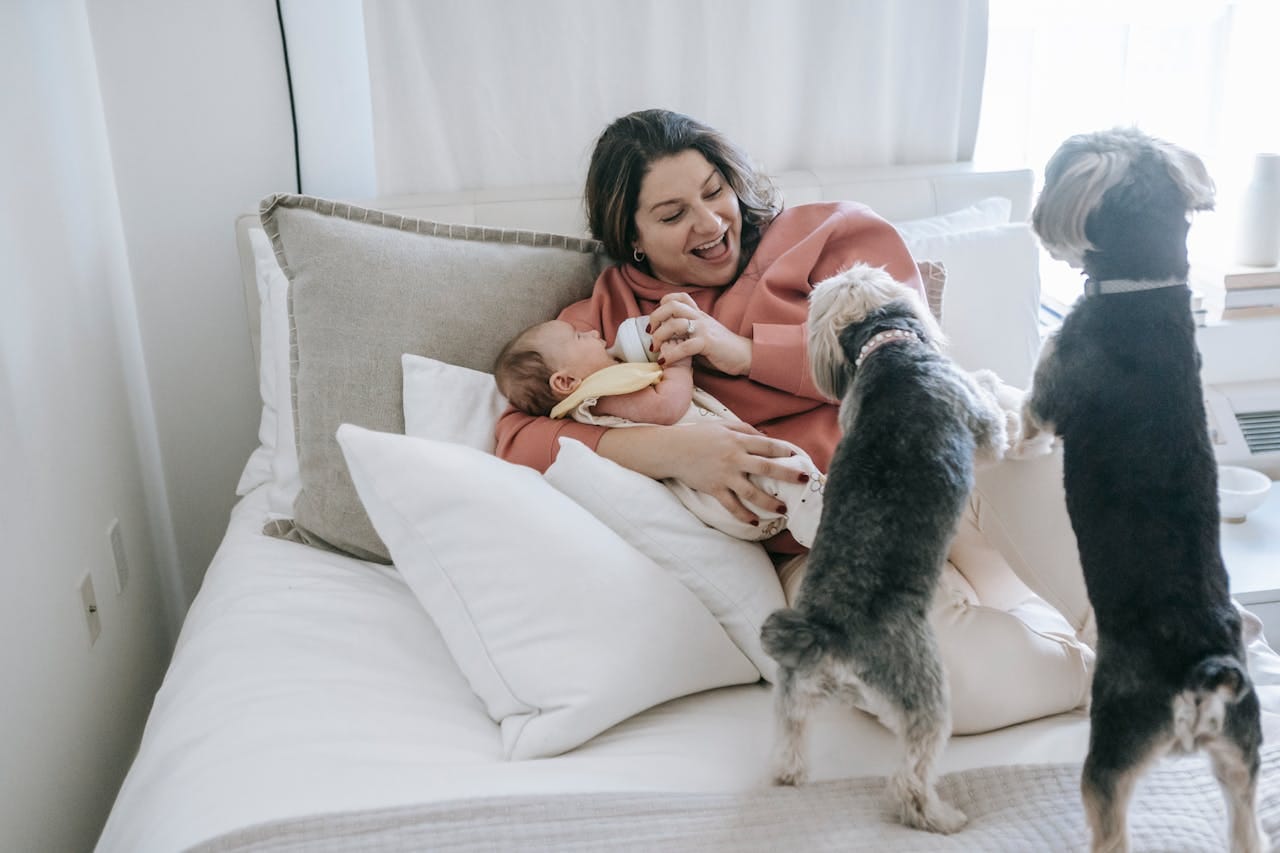 Animais podem conviver com os pequenos